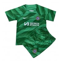 Camisa de Futebol Chelsea Goleiro Equipamento Secundário Infantil 2023-24 Manga Curta (+ Calças curtas)
